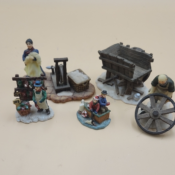 Miniature Village Figurines Set - Picture 1 of 6